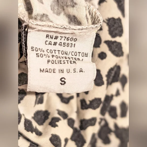 ​🐆 Chaser NWT Leopard Print Ruffle Hem Lounge Shorts Small ✨ - Picture 8 of 8